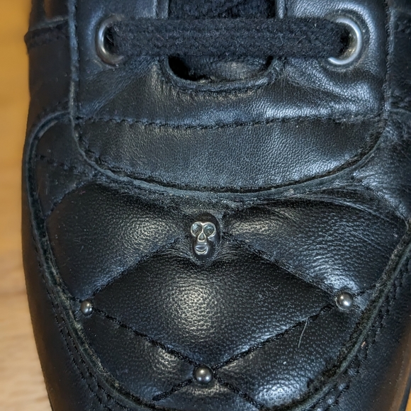 Ash platform sneakers black leather skulls - Picture 4 of 10